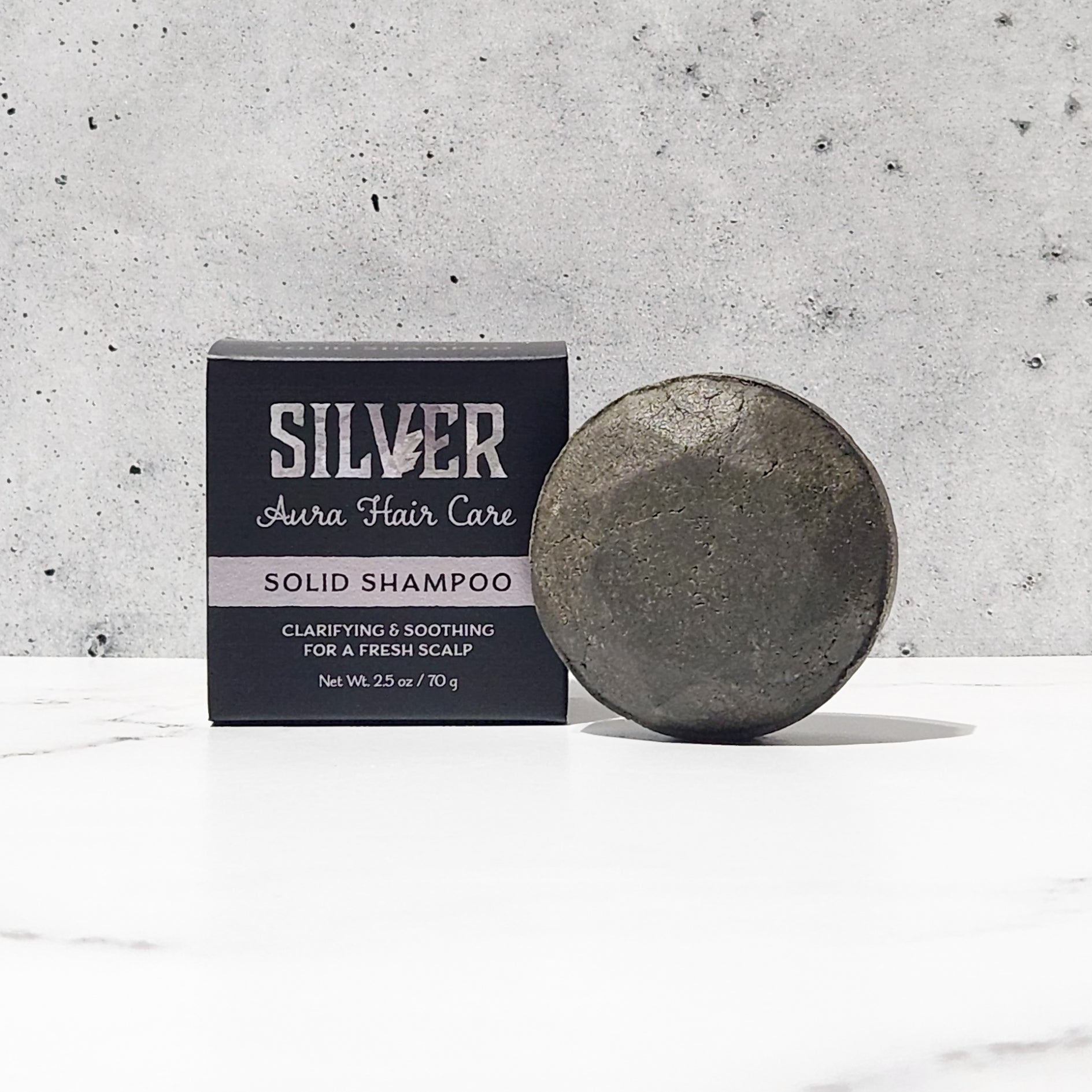 Silver Aura Solid Shampoo - Apothecary